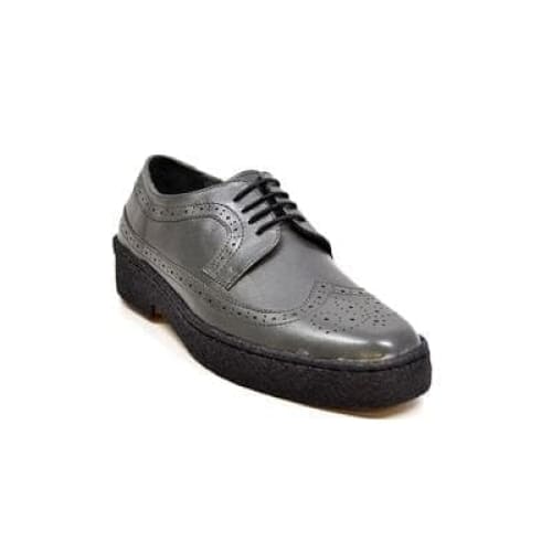 British Walkers Wingtip Low Cut Men s Dark Gray Leather on Sale