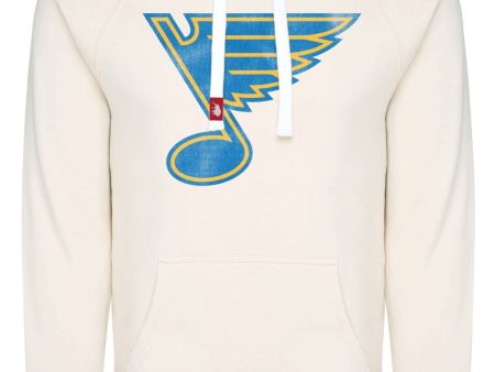 ST. LOUIS BLUES SPORTIQE WCN LOGO OLSEN HOODIE - CREAM Online Sale