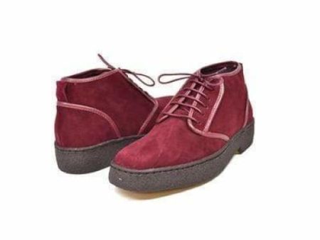 British Walkers Playboy Kaydence Men s Burgundy Suede Online now