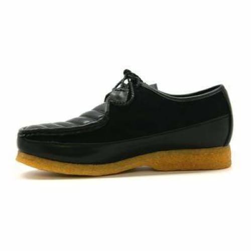 British Walkers Crown Men s Black Leather and Suede Crepe Sole Online Hot Sale