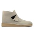 Clarks Originals Desert Coal Boots Men s Off White Suede 26156684 Hot on Sale