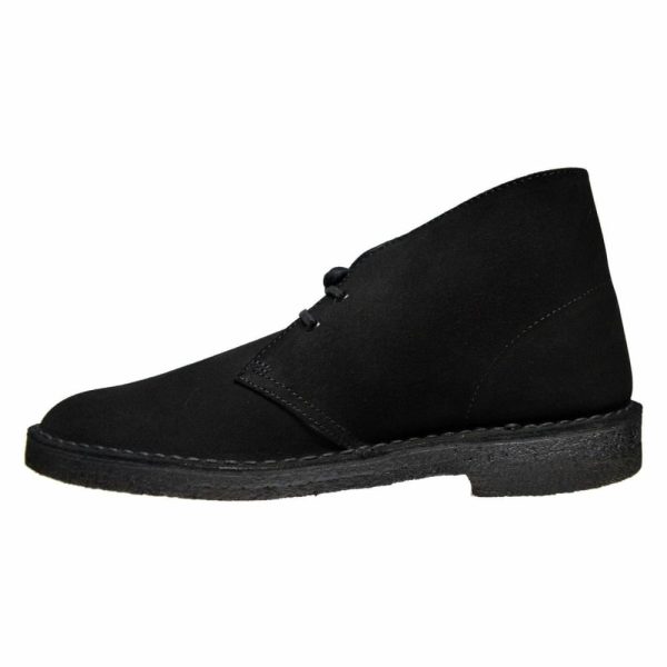 Clarks Originals Desert Boots Men s Black Suede 26155480 Online now