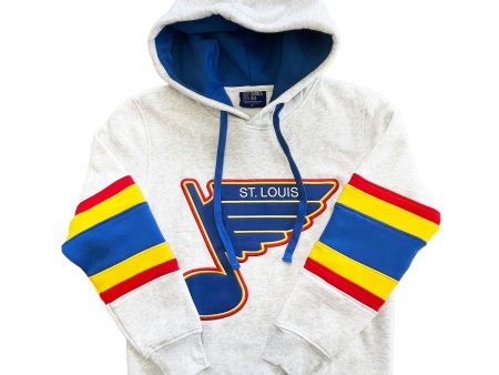 ST. LOUIS BLUES SERIES SIX JERSEY STRIPE HOODIE - GREY Sale