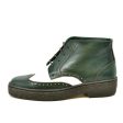 British Walkers Men s Wingtip Green & White Leather Online Hot Sale