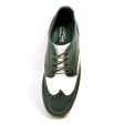 British Walkers Men s Wingtip Green & White Leather Online Hot Sale