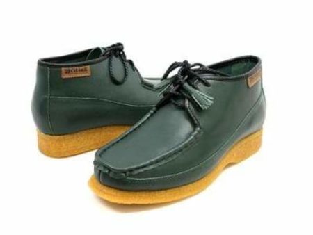 British Walkers Knicks Men s Green Leather Fashion