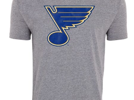 ST. LOUIS BLUES SPORTIQE NOTE COMFY TEE - GREY Fashion