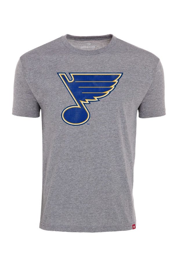 ST. LOUIS BLUES SPORTIQE NOTE COMFY TEE - GREY Fashion