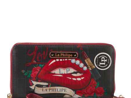 LA PHILIPE LP1026-16 RED LIPS-WALLET 2 Online