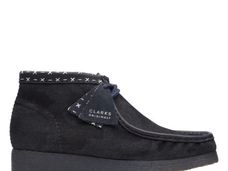 Clarks Originals Wallabee Boots Men s Denim Blue Synthetic 26168811 For Discount