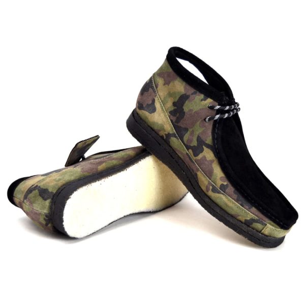 British Walkers Wallabee Boots Men s Camouflage Leather and Suede Online