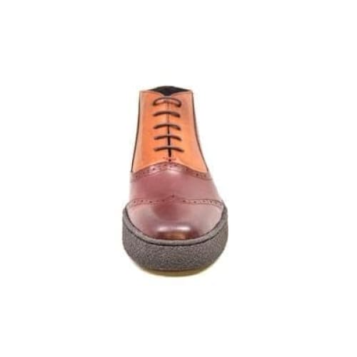 British Walkers Playboy Wingtip 6 Men s Two Tone Rust and Brown Leather Online now