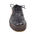 British Walkers Playboy Original Low Top Men s Black and Rust Leather Wingtips Online now