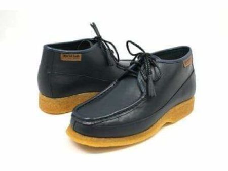 British Walkers Knicks Men s Navy Blue Leather Cheap