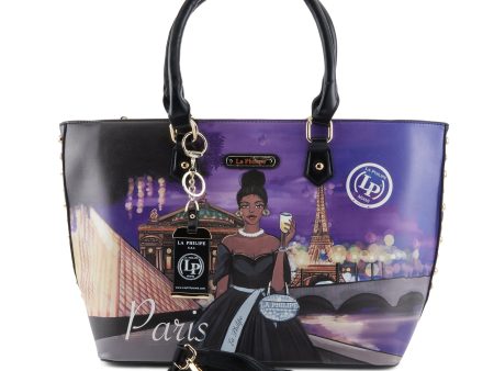 LA PHILIPE LP1021-7 LIVING IN PARIS HANDBAG-TOTE Supply