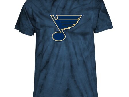 ST. LOUIS BLUES NOTE TIE DYE T-SHIRT - BLUE For Cheap