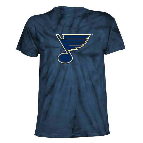 ST. LOUIS BLUES NOTE TIE DYE T-SHIRT - BLUE For Cheap