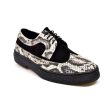 British Walkers Playboy Originals Wingtip Oxford Men s Black Suede & Python Leather Low Cut Online Sale