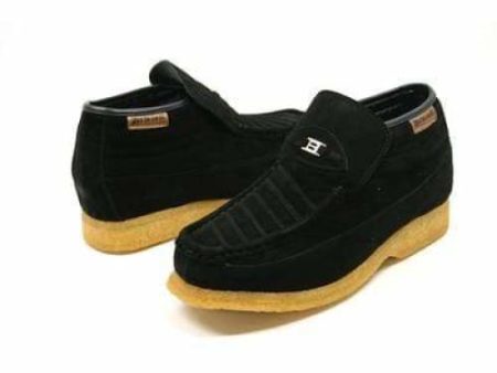 British Walkers Liberty Men s Black Suede Slip On Cheap