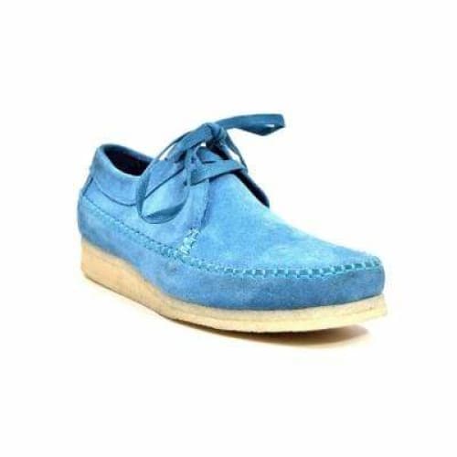 British Walkers Weaver Somerset Men s Aqua Blue Suede Fashion