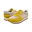 British Walkers Surrey Men s Yellow and Beige Leather and Suede Sneakers Cheap