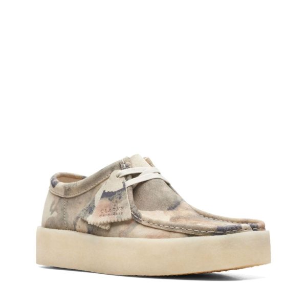 Clarks Original Wallabee Cup Low Men s Off White Camo 26166081 For Cheap