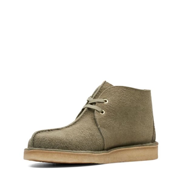 Clarks Originals Desert Trek Hi 50 Men s Forest Green Suede 26173615 Online now