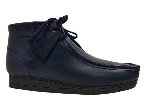 British Walkers New Castle 2 Wallabee Boots Men s Dark Navy Leather Online