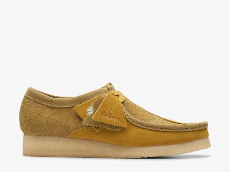 [26175842] Mens CLARKS WALLABEE - OLIVE COMBI Discount