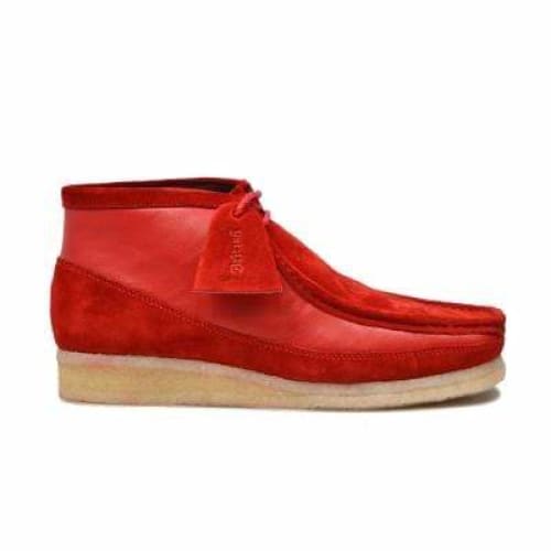 British Walkers Walker 100 Wallabee Boots Men s Red Suede and Leather Fashion