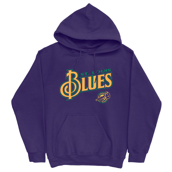 ST. LOUIS BLUES MARDI GRAS SERIES SIX HOODIE - PURPLE Fashion