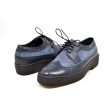 British Walkers Playboy Wingtips Men s Navy Blue Leather Crepe Sole Low Tops Discount