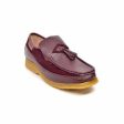 British Walkers Brooklyn Men s Burgundy Leather and Suede Crepe Sole Slip On on Sale