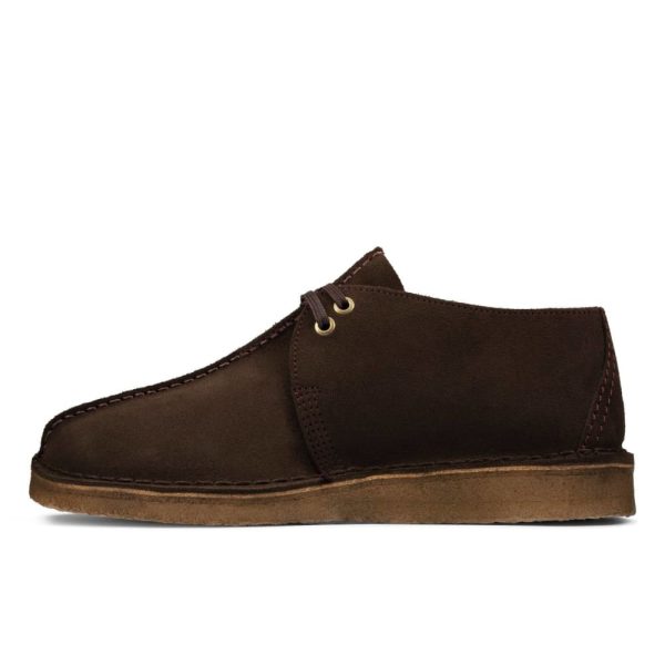 Clarks Originals Desert Trek Men s Dark Brown Suede 26155488 Online now