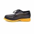 British Walkers Crown Men s Black Snake Leather Crepe Sole Oxfords For Discount