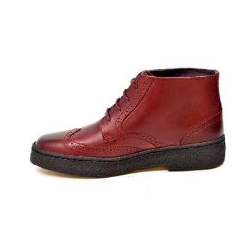 British Walkers Wingtip Men s Wine Red Leather Sale