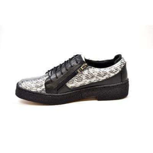 British Walkers Low Cut Men s Snake Skin Leather Discount