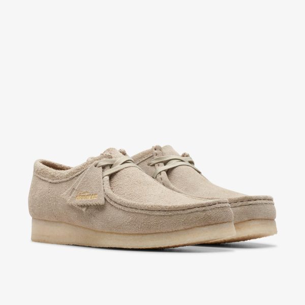 [26175711] Mens CLARKS WALLABEE - PALE GREY Hot on Sale