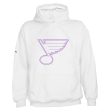 ST. LOUIS BLUES STITCHES HERITAGE FREQUENCY HOODIE - WHITE PURPLE Sale