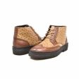 British Walkers Playboy Wingtip Men s Tan and Cognac Ostrich Leather High Tops For Cheap