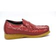 British Walkers Apollo 2 Men s Red Snake Skin Crepe Sole Shoes For Sale