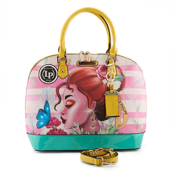 LA PHILIPE LP1027-14 PINK BEAUTY HANDBAG-OVAL Online now