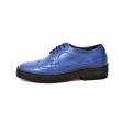 British Walkers Wingtip Low Cut Men s Cobalt Blue Leather Oxfords on Sale