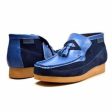 British Walkers Classic Men s Blue Leather and Suede Slip On Supply