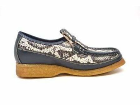 British Walkers Windsor Men s Black Python Skin and Leather Custom Shoes Sale