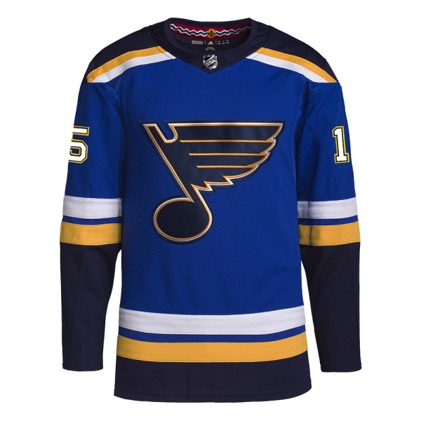 ST. LOUIS BLUES ADIDAS AUTHENTIC PRO-STITCH VRANA #15 HOME JERSEY - BLUE For Discount