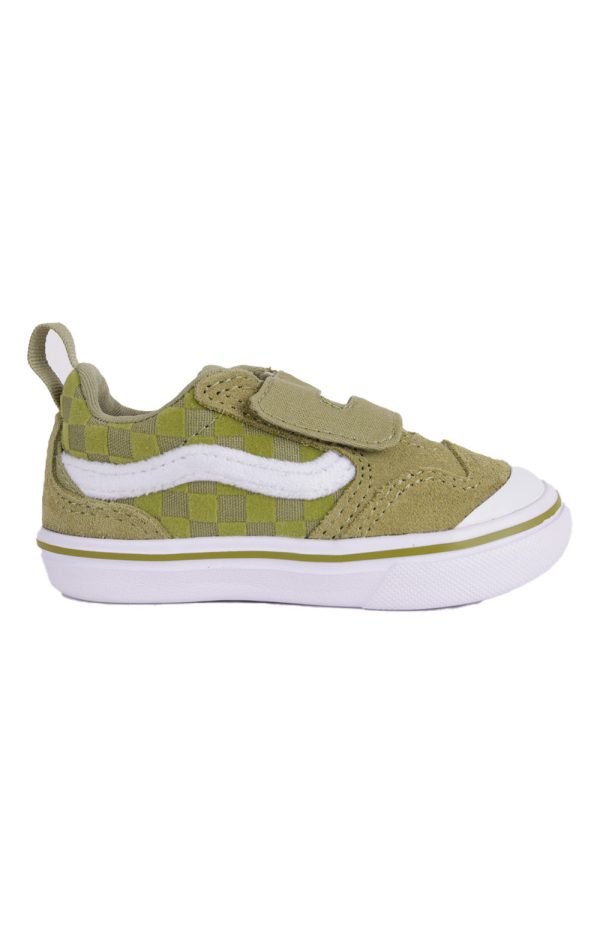 (TZHOLV) ComfyCush New Skool V Shoes - Safe Space Olive For Sale