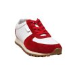 British Walkers Surrey Men s Red and Beige Leather and Suede Sneakers For Discount