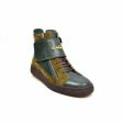 British Walkers Empire Men s Green Leather Crepe Sole High Tops For Cheap