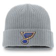 ST. LOUIS BLUES FANATICS CUFFED KNIT - GREY Online Hot Sale